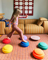 Stapelstein® Rainbow Set – 7-teiliges Set mit Balance Board für Spiel & Bewegung
