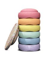 Stapelstein® Rainbow Set – 7 pierres d’équilibre avec balance board