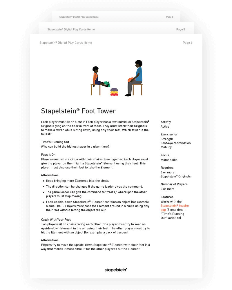 Digital Play Cards English Foot Tower