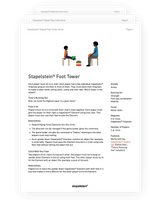Digital Play Cards English Foot Tower