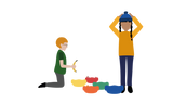 Spielidee Farbensalat mit Stapelstein® - Spielidee für Kinder im Alter von 1-3, 3-6 Jahren