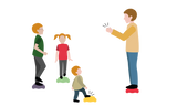 Spielidee Klatsch und Stampf mit Stapelstein® - Spielidee für Kinder im Alter von 3-6, 6-10 Jahren