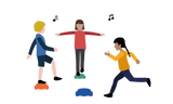 Spielidee Musik-Stopp mit Stapelstein® - Spielidee für Kinder im Alter von 3-6, 6-10 Jahren