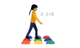 Spielidee Rechenweg mit Stapelstein® - Spielidee für Kinder im Alter von 3-6, 6-10, 10+ Jahren