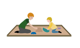 Spielidee Sandkasten mit Stapelstein® - Spielidee für Kinder im Alter von 3-6, 6-10 Jahren
