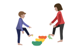 Spielidee Zeigt her eure Füße mit Stapelstein® - Spielidee für Kinder im Alter von 1-3, 3-6 Jahren