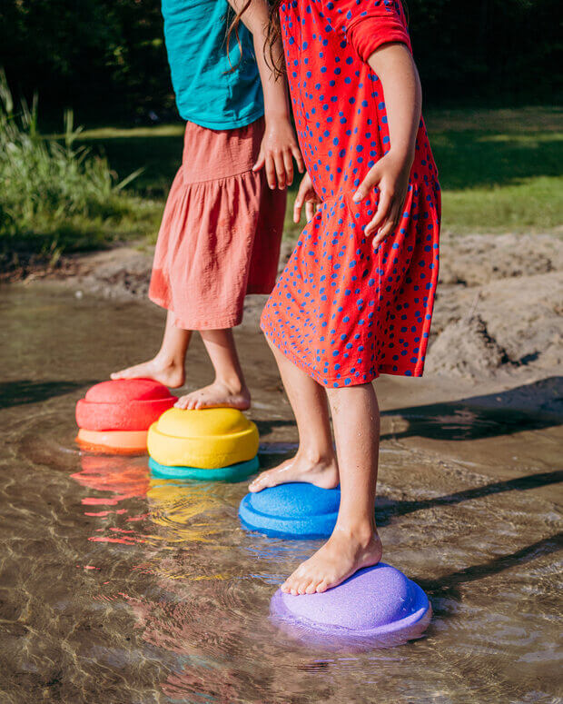 Stapelstein® Original Rainbow – 6-teiliges Set für kreatives Spiel & Bewegung